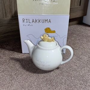 Rilakkuma White Teapot with Bear Lid